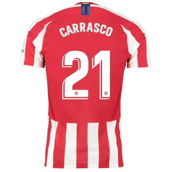 Thailand Trikot Atletico Madrid NO.21 Carrasco 2019-20 Rote Fussballtrikots Günstig